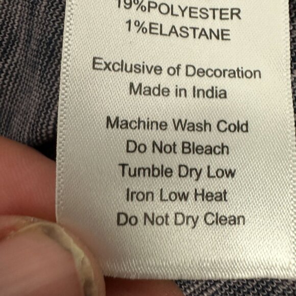 Jachs Mens Size 2XL Blue Henley Long Sleeve Shirt Cotton/Polyester Blend - Picture 6 of 6